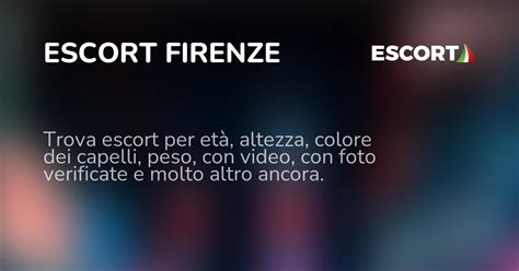 Escort Firenze ️ 345 * Annunci di Escort e Donna Cerca Uomo .